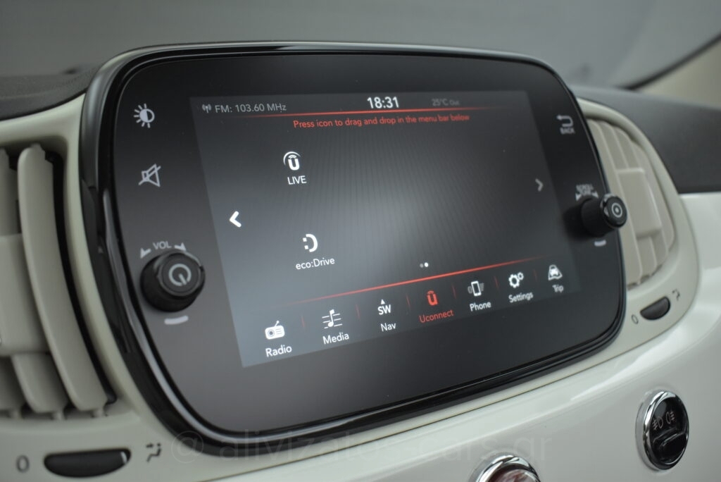 Fiat 500 - 1.2 Cabrio Lounge Navigation Led